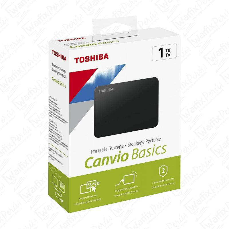 DISCO DURO EXTERNO TOSHIBA CANVIO BASICS, 1TB, USB 3.0, 2.5